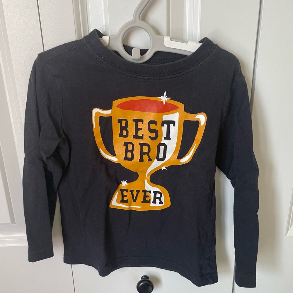 Crazy 8 Toddler Boys Long Sleeve T Shirt Best Bro Ever Size 3